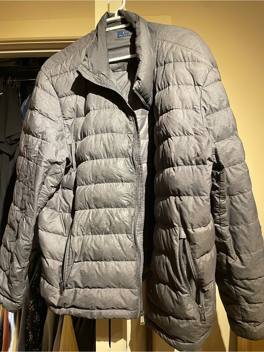 Ralph Lauren Men’s Charcoal Gray Puffer Jacket